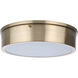 Fenn LED 13 inch Satin Brass Flushmount Ceiling Light