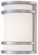 Bay View LED 10 inch Brushed Stainless Steel Outdoor Pocket Lantern, Great Outdoors