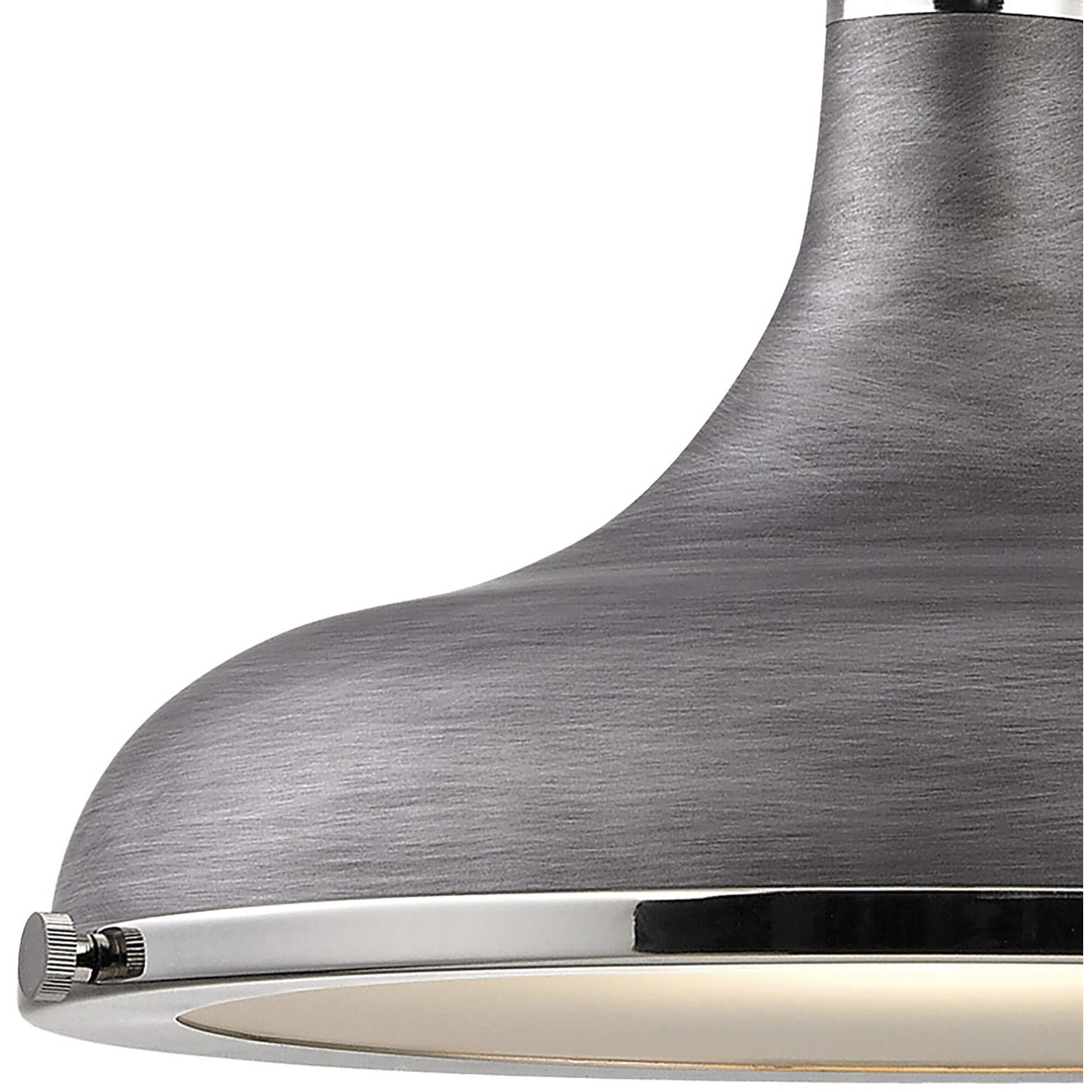 Rutherford 1 Light 15 inch Weathered Zinc Pendant Ceiling Light