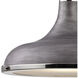 Rutherford 1 Light 15 inch Weathered Zinc Pendant Ceiling Light