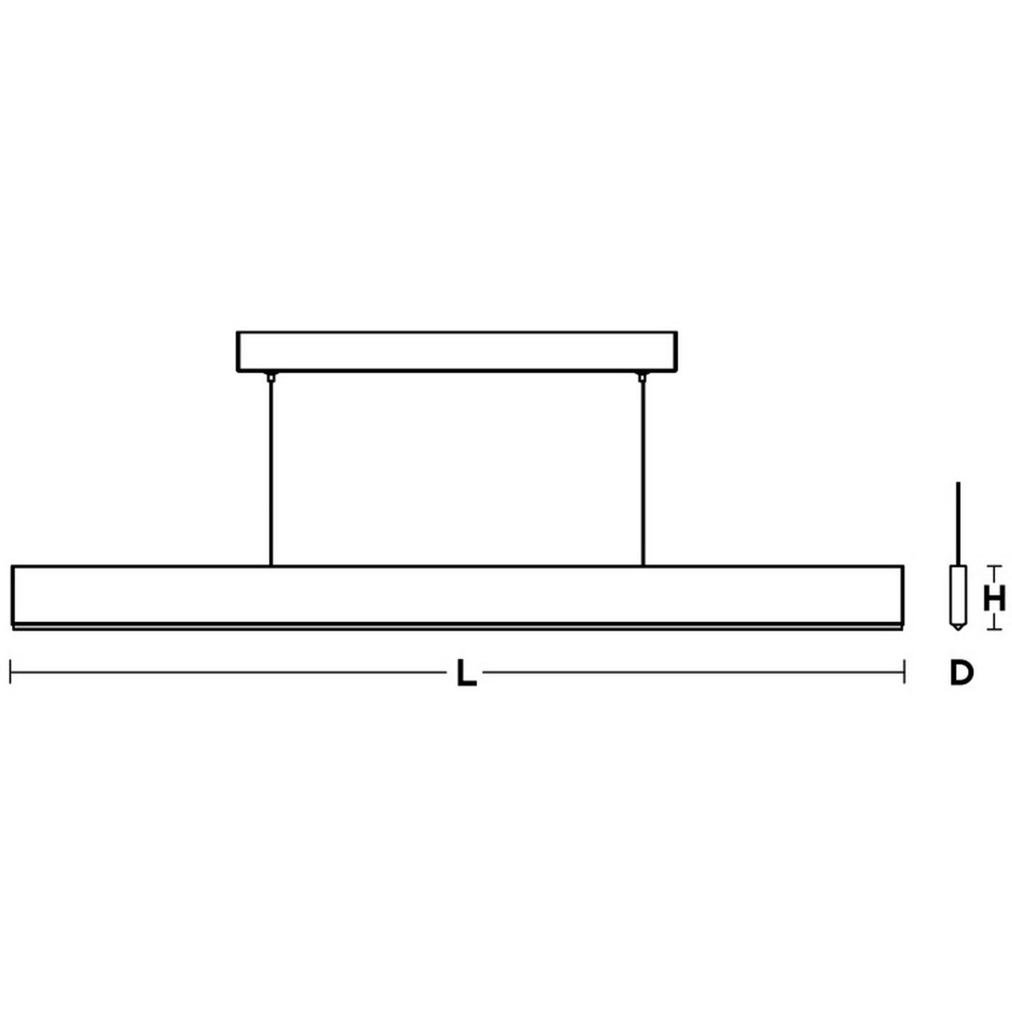 Stealth LED 0.63 inch Black Linear Pendant Ceiling Light