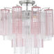 Addis 4 Light 17.75 inch Polished Chrome Semi Flush Mount Ceiling Light in Spring