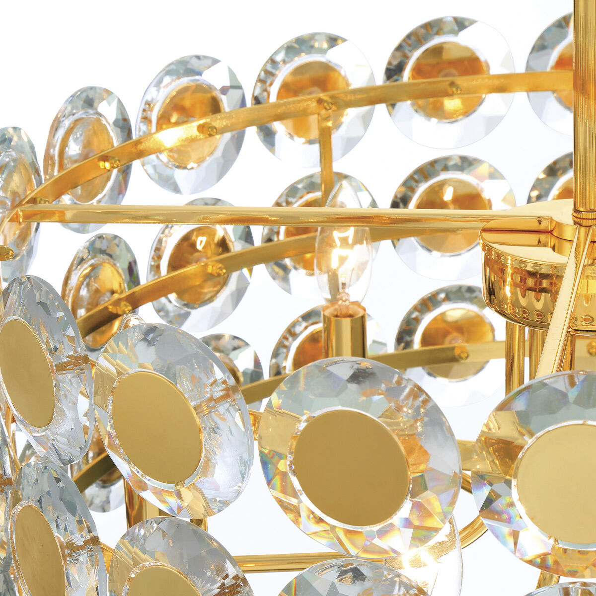 Perrene 6 Light 23.25 inch Gold Chandelier Ceiling Light