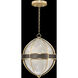 Mirage 3 Light 18.75 inch Gold Pendant Ceiling Light