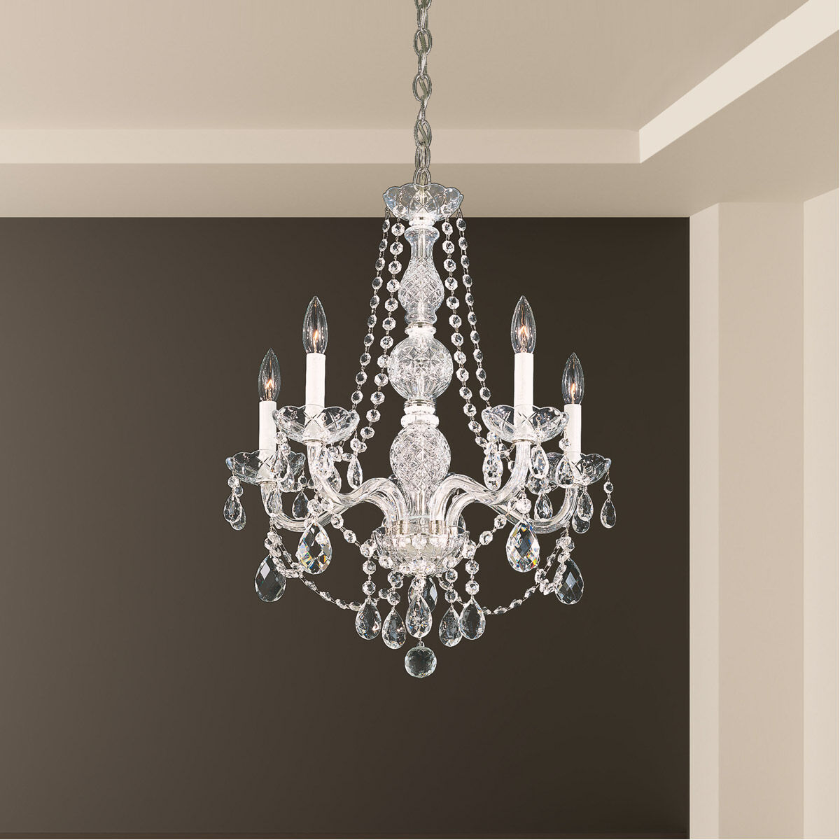 Arlington 5 Light 20.5 inch Polished Silver Chandelier Ceiling Light