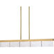 Lucus 1 Light 43.25 inch Aged Brass Linear Pendant Ceiling Light