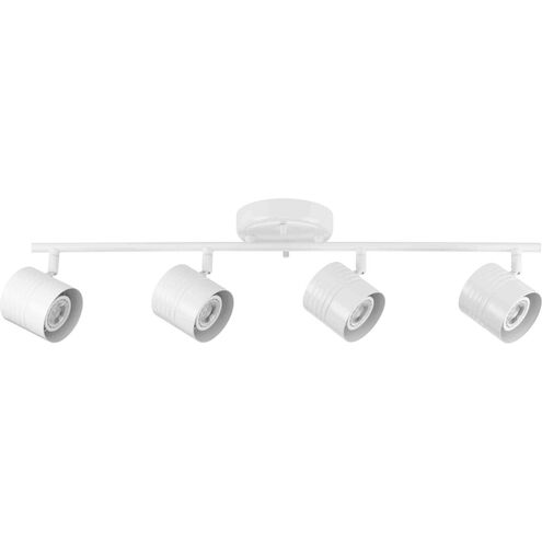 Kitson 4 Light 120 Satin White Multi-Directional Track Ceiling Light in Matte White