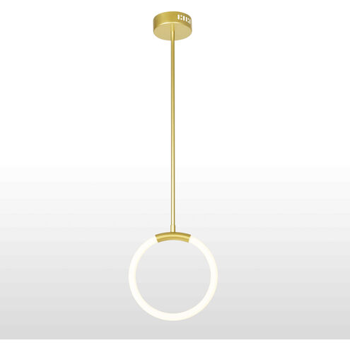 Hoops LED 5 inch Satin Gold Pendant Ceiling Light