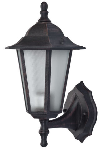 Alexander 1 Light 15 inch Rust Outdoor Wall Lantern