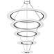 Arctic Rings LED 37 inch Bright Satin Aluminum Ring Pendant Ceiling Light