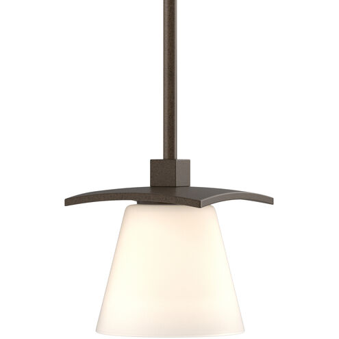 Wren 1 Light 5.1 inch Bronze Mini Pendant Ceiling Light in Opal