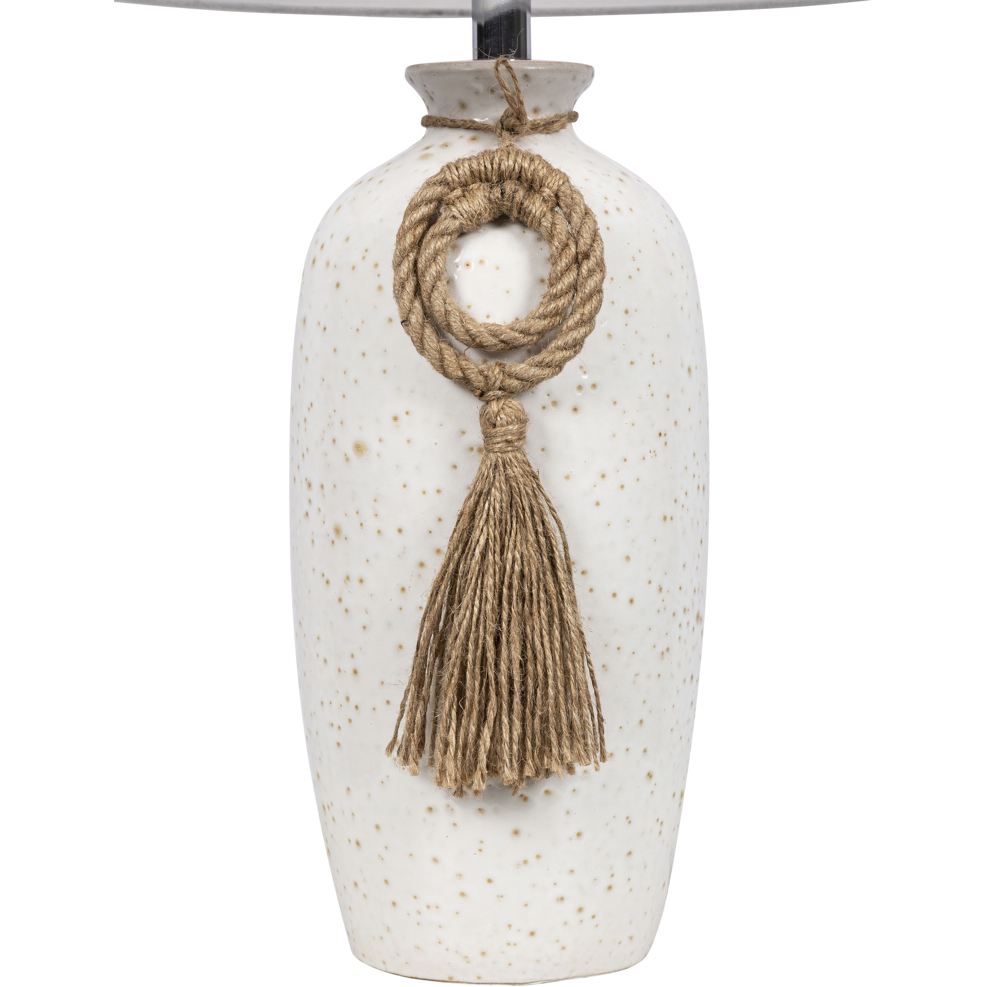 Marolla 28 inch 9 watt White Glazed Table Lamp Portable Light