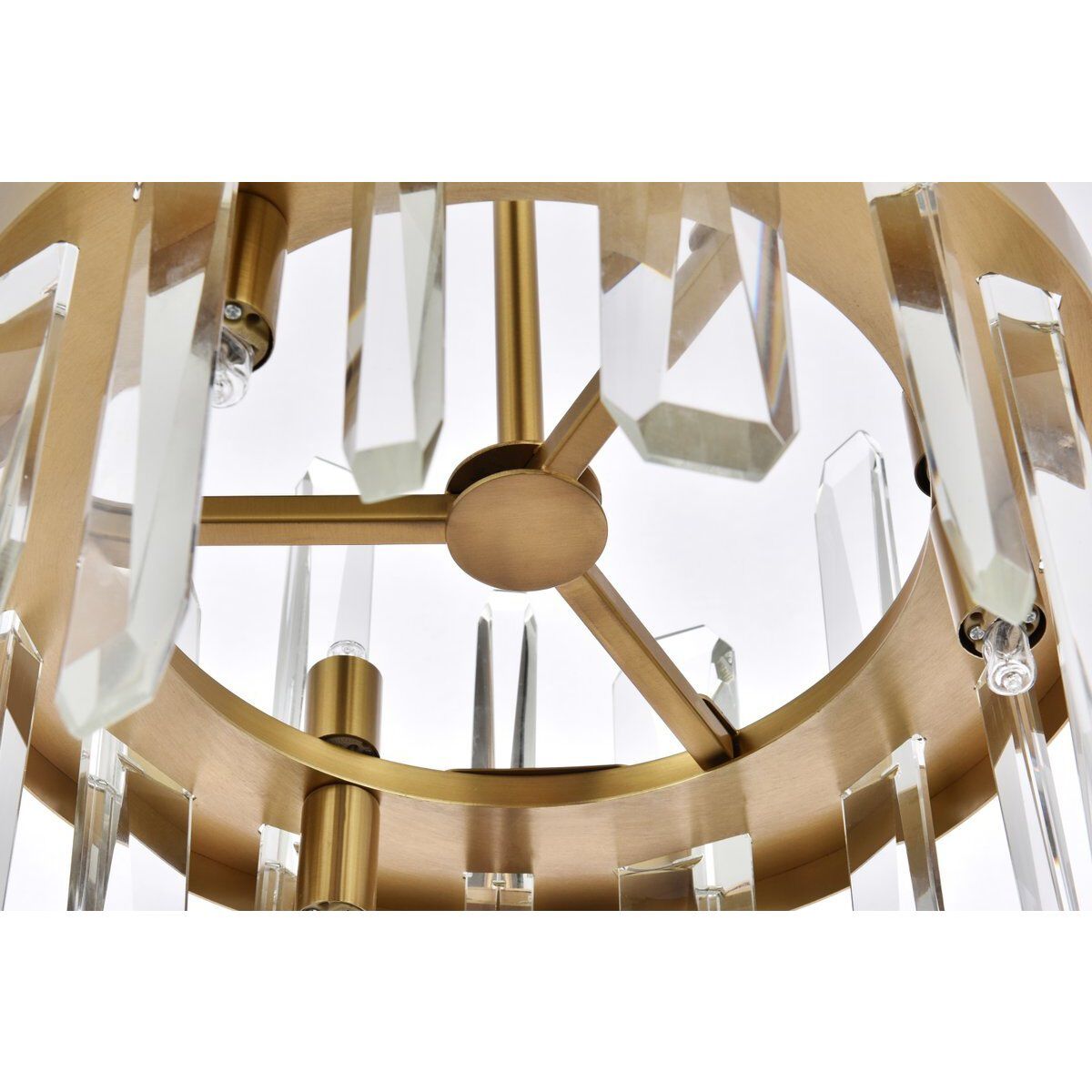 Serena 6 Light 12 inch Satin Gold Pendant Ceiling Light