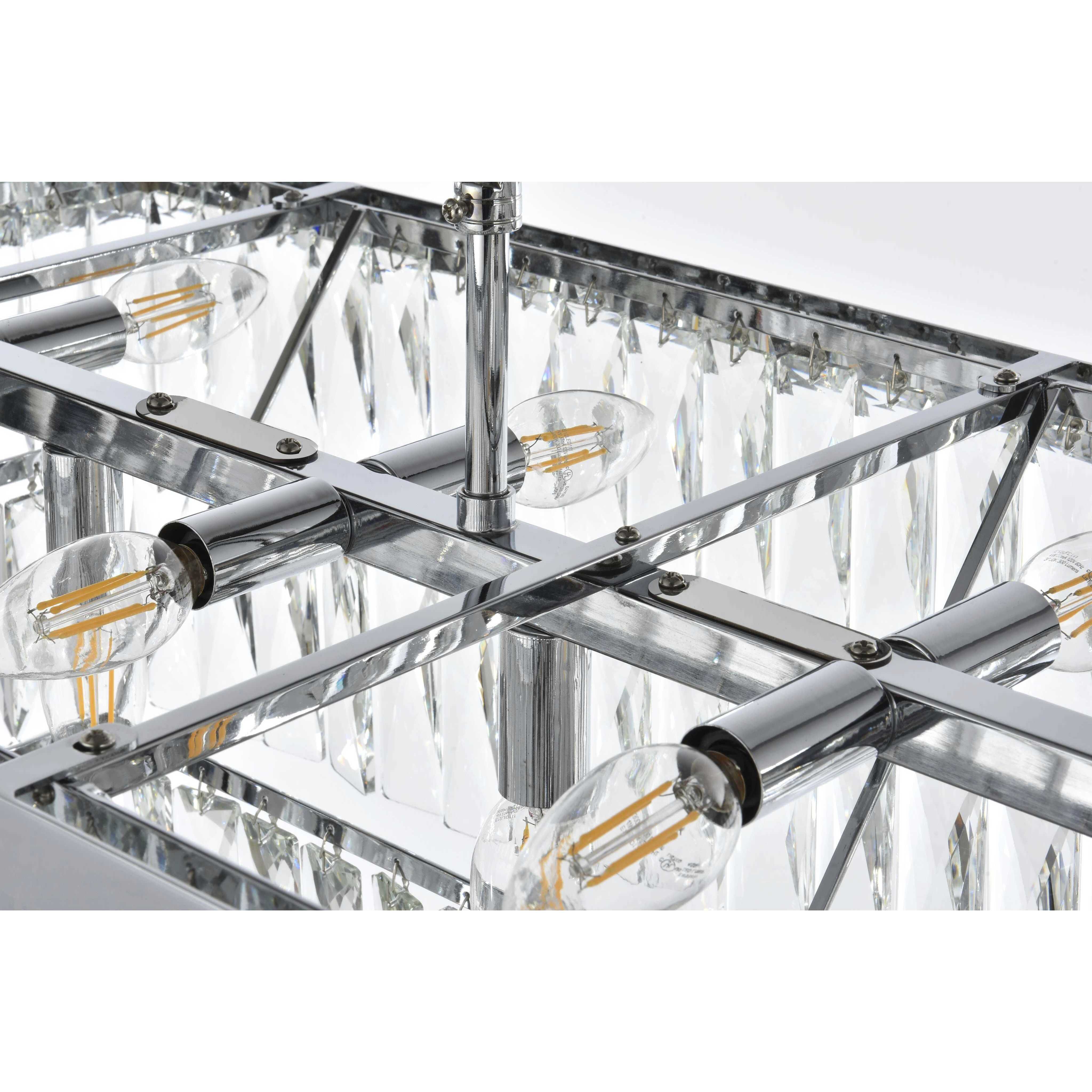 Josephine 17 Light 16 inch Chrome Chandelier Ceiling Light