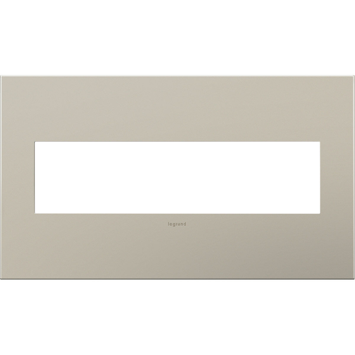 Adorne Satin Nickel Wall Plate, 4-Gang