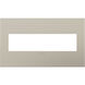 Adorne Satin Nickel Wall Plate, 4-Gang