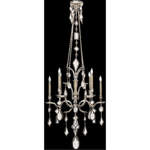 Encased Gems 8 Light 31 inch Silver Chandelier Ceiling Light in Clear Crystal