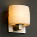 Limoges Wall Sconce Wall Light in Brushed Nickel, Waves, Incandescent