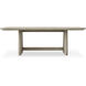 Harbor 92 X 30 inch Cerused Wheat and Oatmeal Indoor Outdoor Dining Table