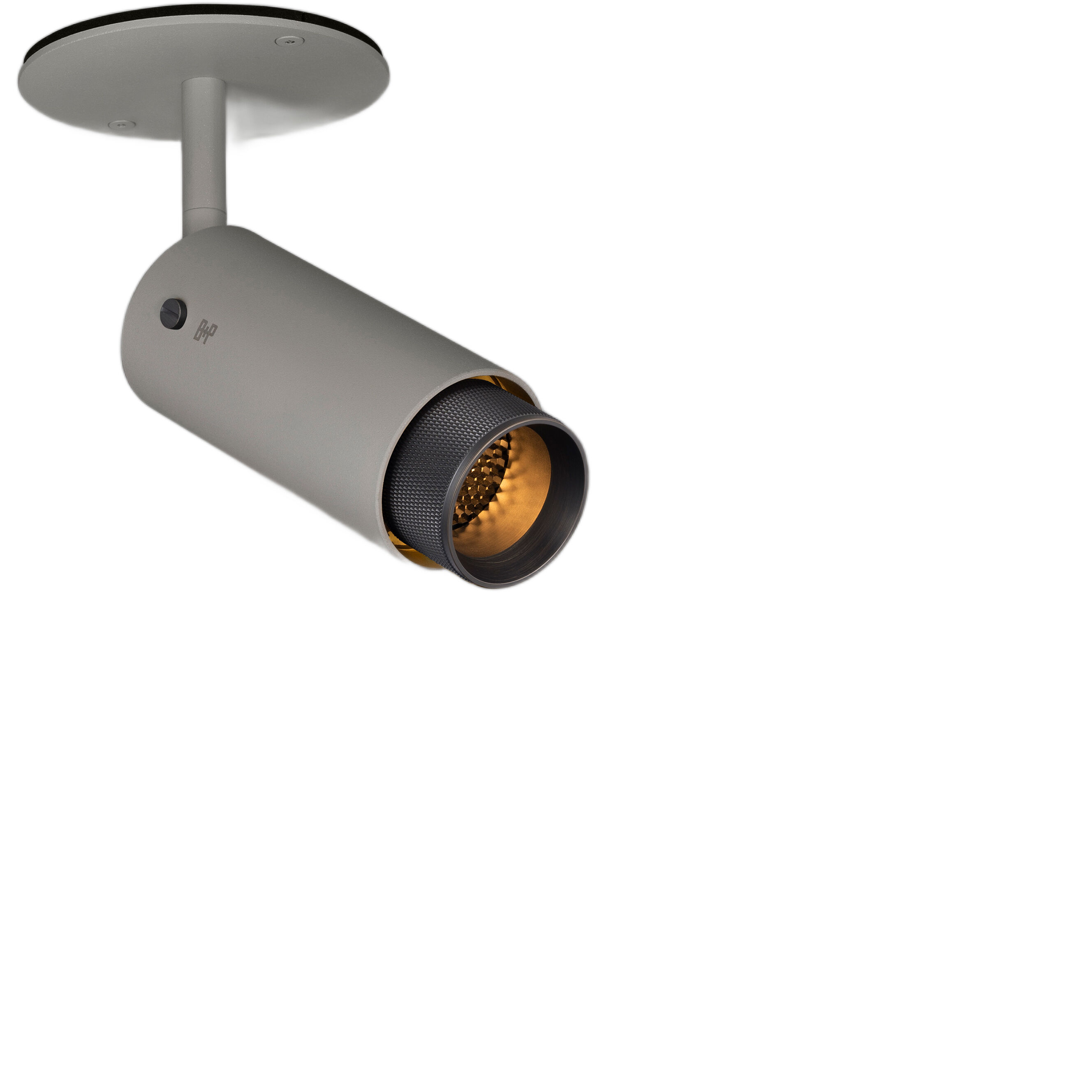 Exhaust Spot 1 Light 110-120 Stone / Smoked Bronze Spotlight Ceiling Light