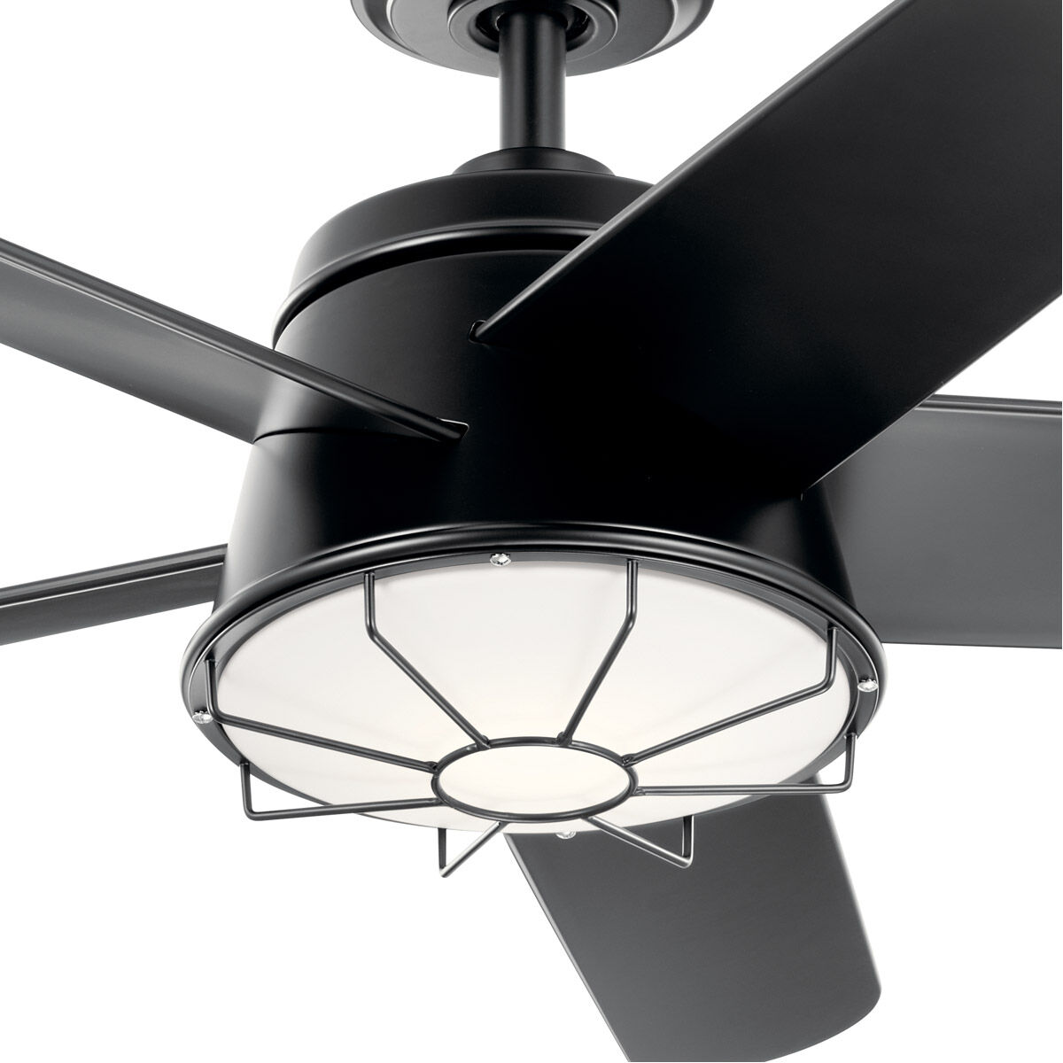 Daya 54 inch Satin Black Ceiling Fan
