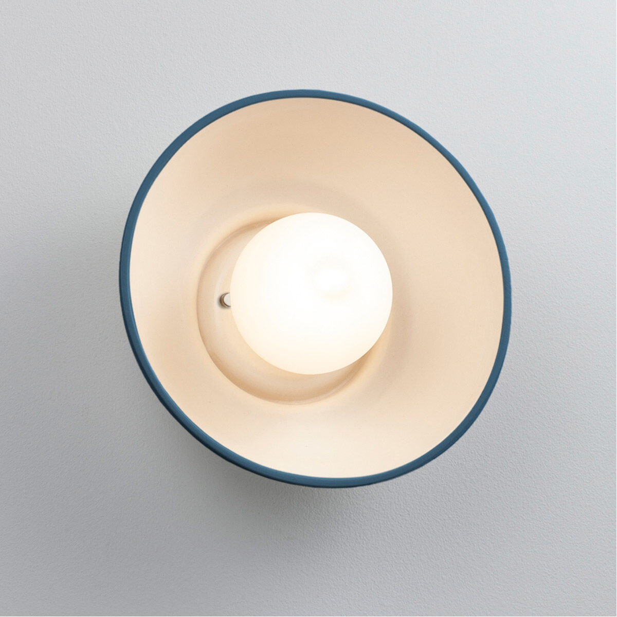 Ambiance Collection 1 Light 10 inch Midnight Sky with Matte White Wall Sconce Wall Light