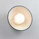 Ambiance Collection 1 Light 10 inch Midnight Sky with Matte White Wall Sconce Wall Light