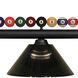 Shark 3 Light 58 inch Matte Black Billiard Ceiling Light in Smoke Acrylic