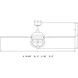 Barnes 21.26 inch Matte Black with Chestnut-Black Chestnut Blades Ceiling Fan