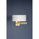 Sammy 1 Light 12.5 inch Aged Brass Wall Sconce Wall Light