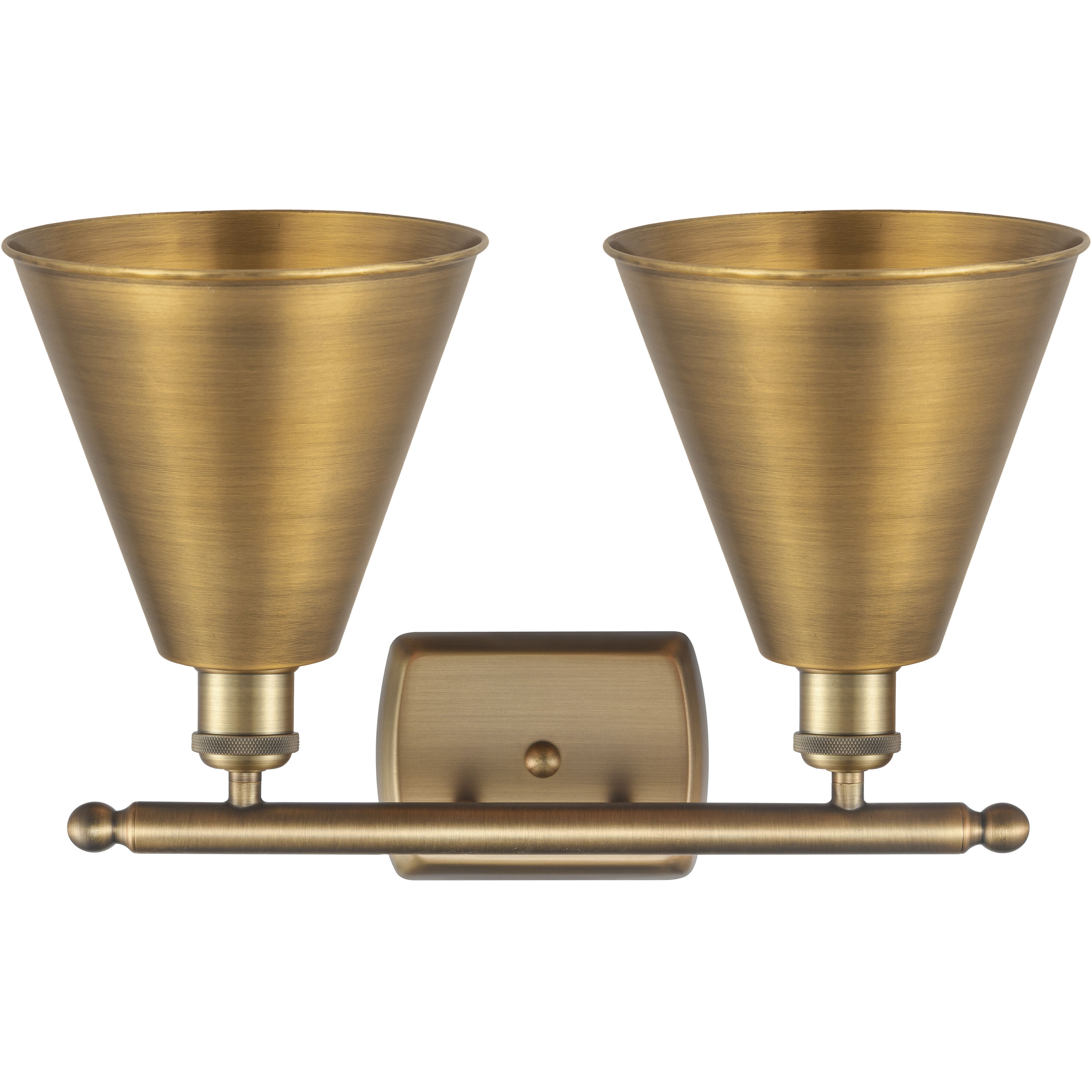Ballston Cone LED 18 inch Brushed Brass Bath Vanity Light Wall Light