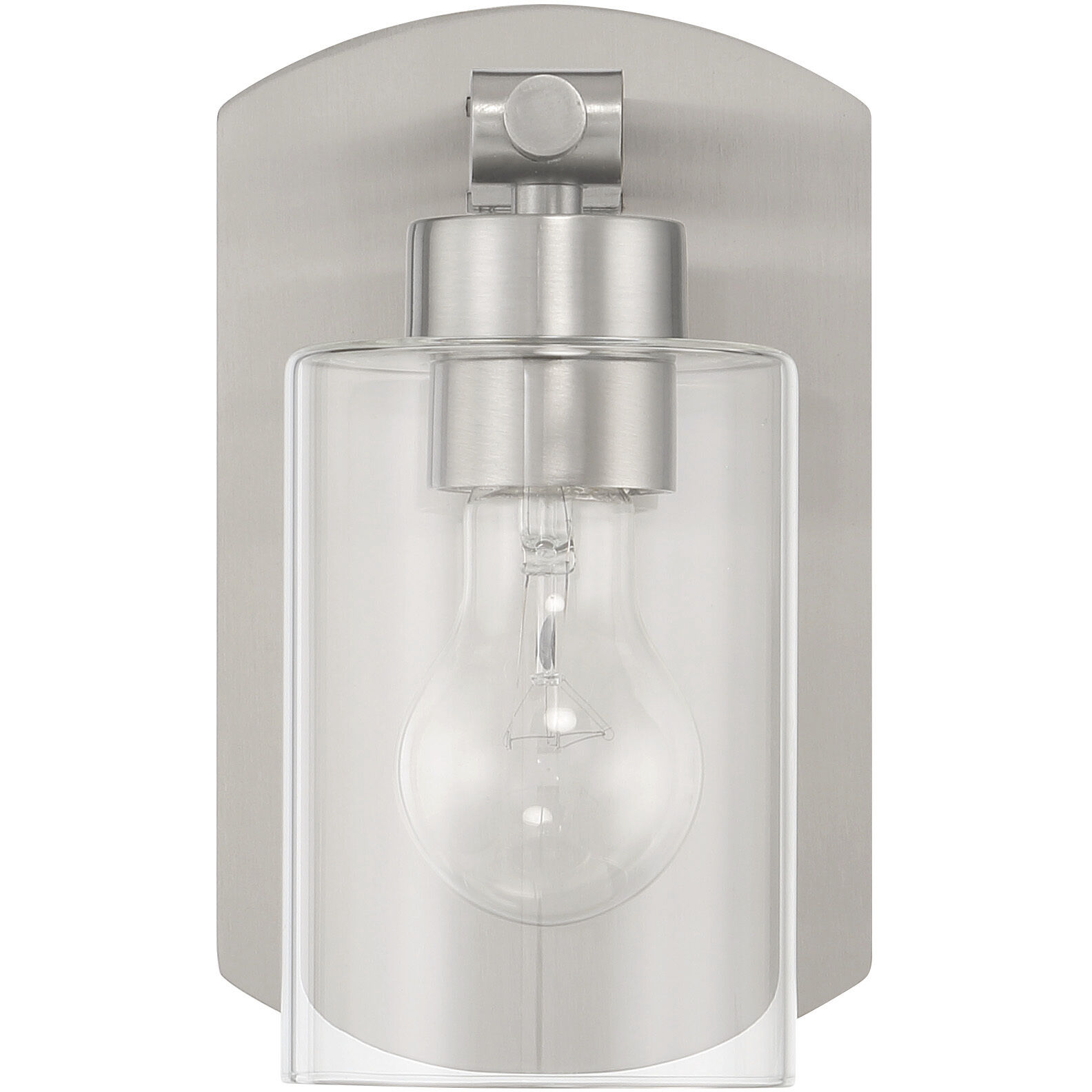 Hendrix 1 Light 5.25 inch Brushed Polished Nickel Wall Sconce Wall Light