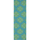 Frontier 96 X 30 inch Teal, Grass Green, Seafoam Rug