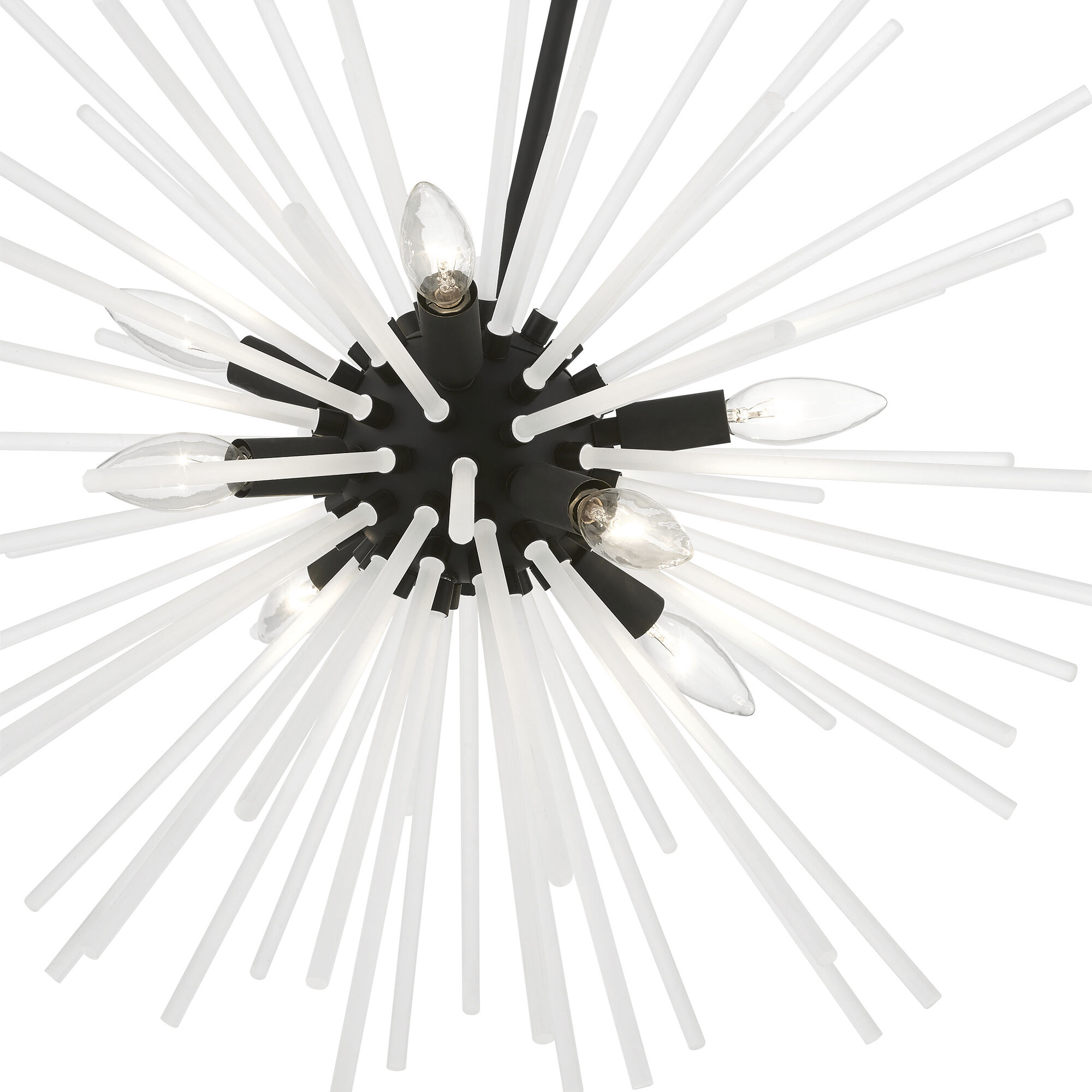 Uptown 8 Light 26 inch Black Pendant Chandelier Ceiling Light