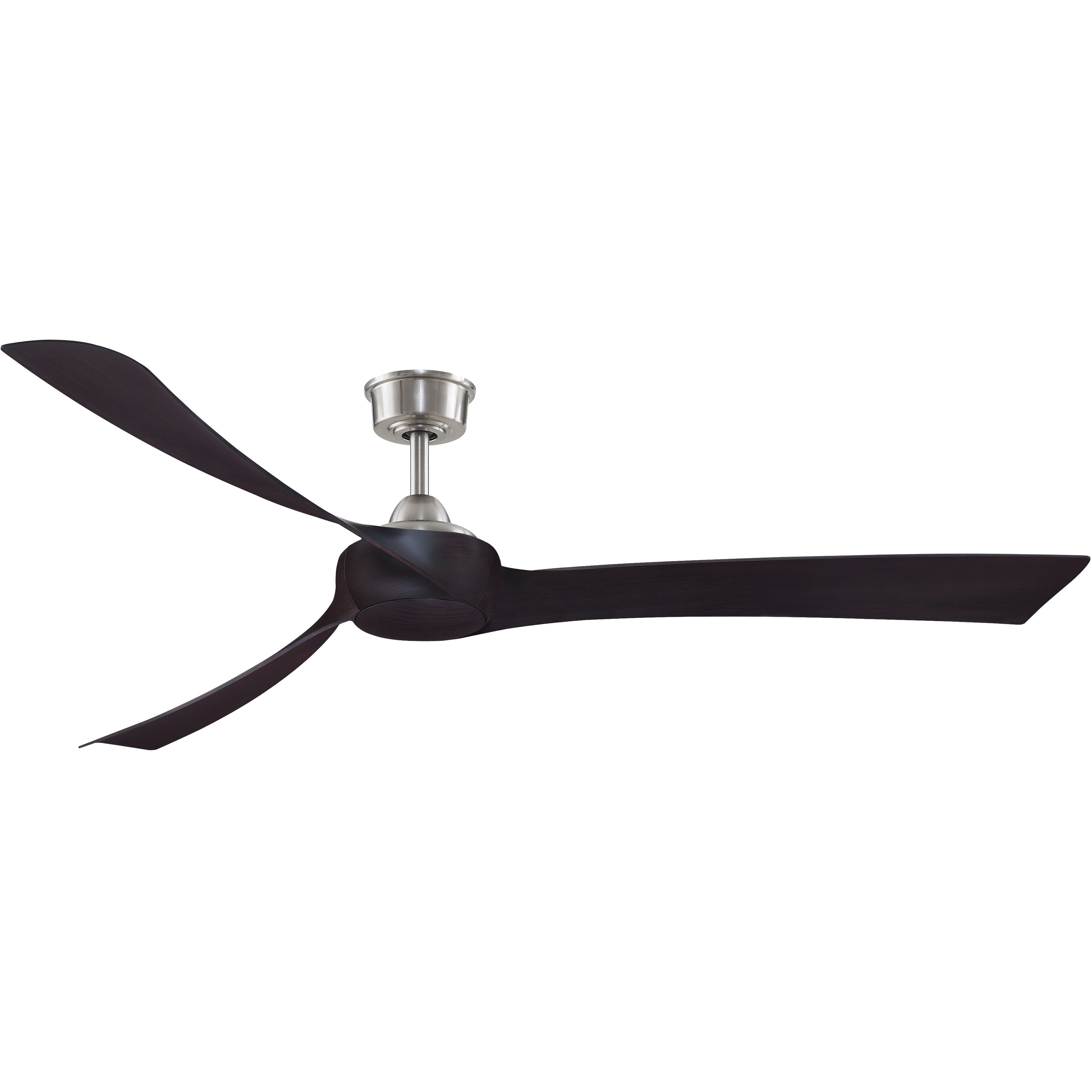 Wrap Custom 8.88 inch Brushed Nickel Fan Motor Only