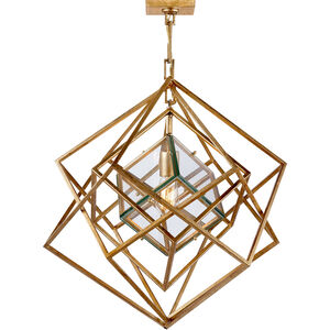 Kelly Wearstler Cubist 1 Light 22.5 inch Gild Chandelier Ceiling Light, Small
