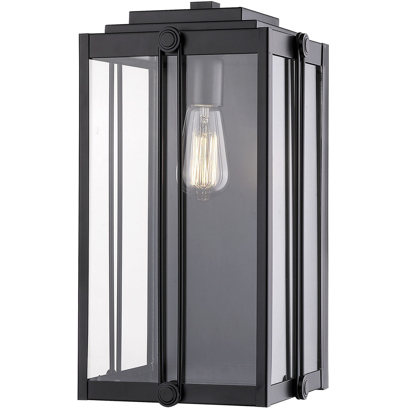 Oakland 1 Light 16.5 inch Powder Coated Black Outdoor Wall Sconce