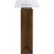 McElroy 25 X 23.5 inch Bronze and Clear Acrylic Side Table