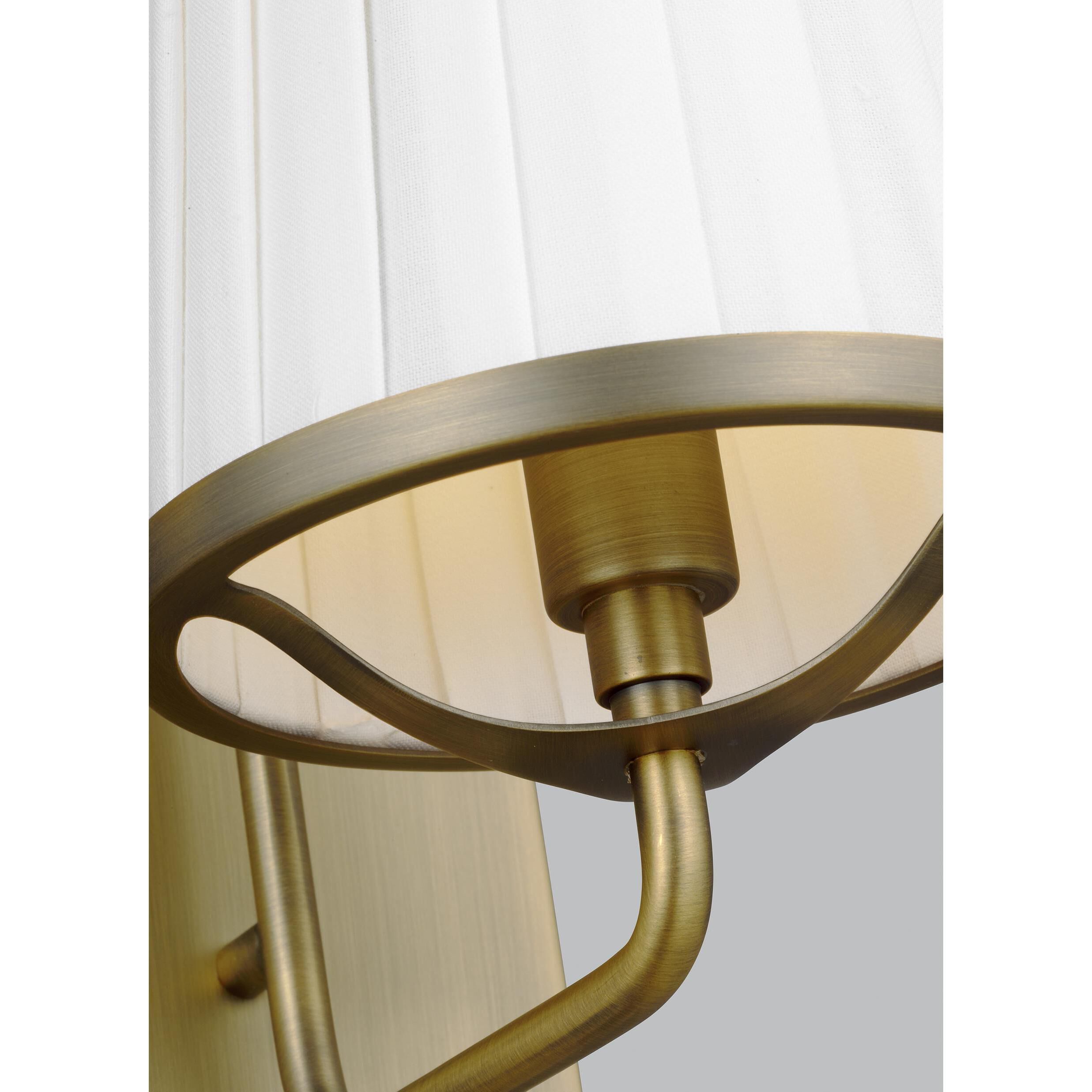 Esther 1 Light 4.75 inch Time Worn Brass Single Sconce Wall Light