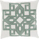 Gatsby 22 X 22 inch Light Gray and Sage Throw Pillow