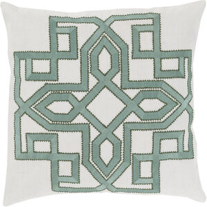 Gatsby 18 X 18 inch Light Gray and Sage Throw Pillow