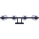 Bram 4 Light 29 inch Matte Black Vanity Fixture Wall Light