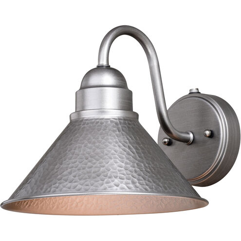 Outland LED 9 inch Brushed Pewter Outdoor Wall