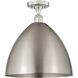 Edison Metal Bristol 1 Light 16.00 inch Semi-Flush Mount