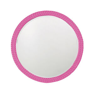Amelia Glossy Hot Pink Wall Mirror