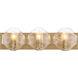 Elora 3 Light 23 inch Legacy Brass Vanity Light Wall Light