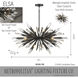 Elsa 12 Light 41.88 inch Midnight Graphite Pendant Ceiling Light