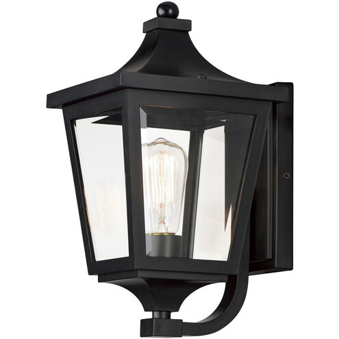 Sutton Place VX 1 Light 15 inch Black Outdoor Wall Mount