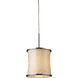 Fabrique 1 Light 8 inch Polished Chrome with Gold Mini Pendant Ceiling Light