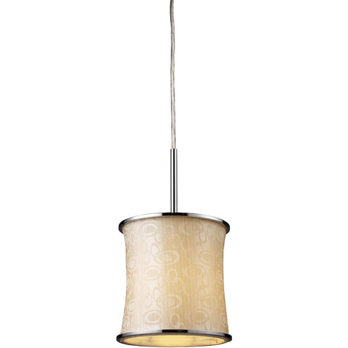 Fabrique 1 Light 8 inch Polished Chrome with Gold Mini Pendant Ceiling Light